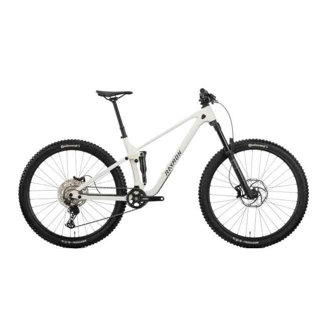 Bicicleta Full Suspension Raymon Rokua 150 2025 - 29 Inch, S, Alb - Deore