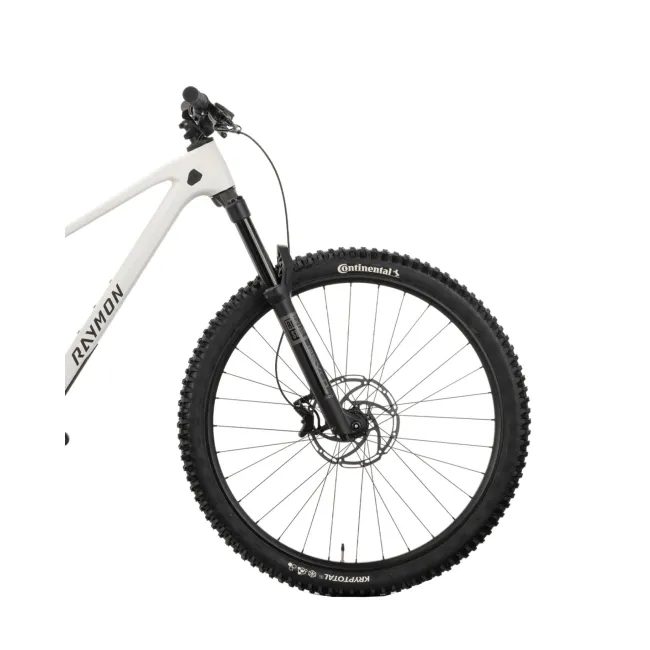 Bicicleta Full Suspension Raymon Rokua 150 2025 - 29 Inch, M, Alb - Deore