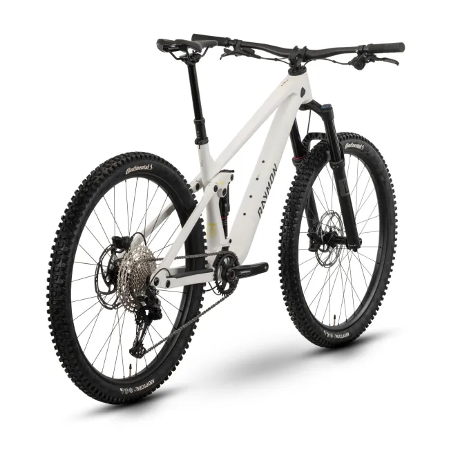 Bicicleta Full Suspension Raymon Rokua 150 2025 - 29 Inch, L, Alb - Deore