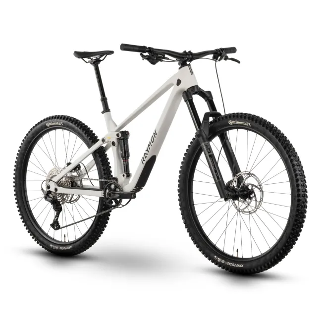 Bicicleta Full Suspension Raymon Rokua 150 2025 - 29 Inch, L, Alb - Deore