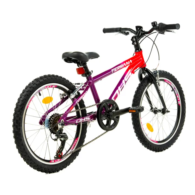 Bicicleta Copii Dhs Terrana 2023 - 20 Inch, Violet/Roz