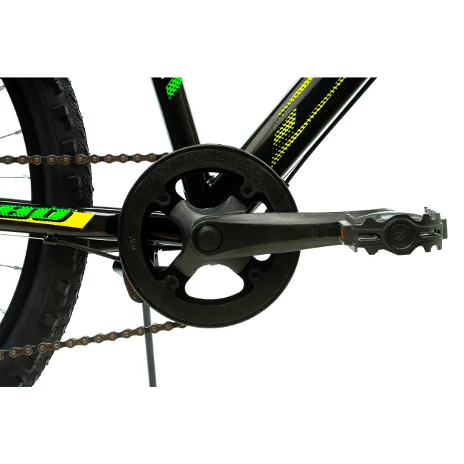 Bicicleta Copii DHS Turbo - 24 Inch, Negru-Verde
