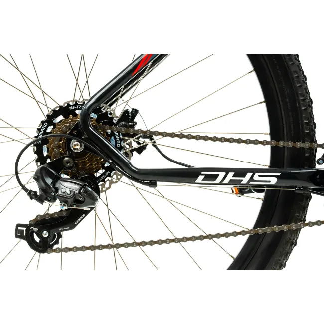 Bicicleta Mtb Dhs 2905 - 29 inch, M, Negru-Rosu