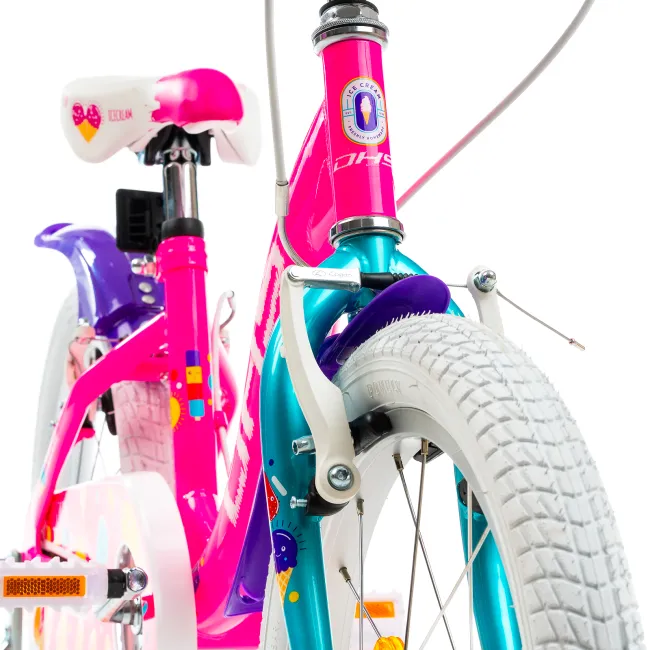 Bicicleta Copii DHS Icecream - 18 Inch, Roz