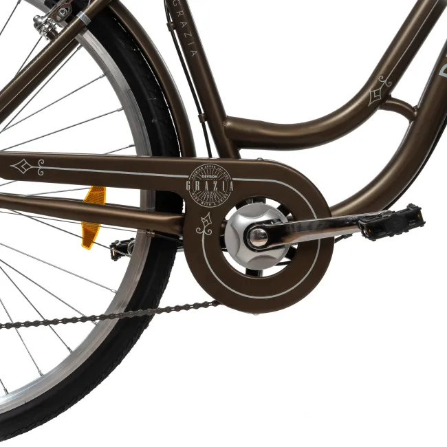 Bicicleta Oras Devron Grazia 6s Retro - 28 Inch, L, Maro