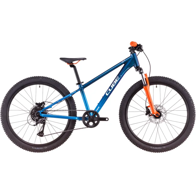 Bicicleta Copii Cube Acid 240 Disc Actionteam 2026 - 24 inch, Albastru-Portocaliu