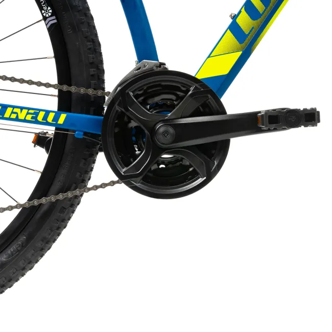 Bicicleta MTB Colinelli COL27, Marimea M, 29 inch, Albastru, Schimbator Shimano Altus, 24 Viteze, Cadru Aluminiu, Frane pe Disc