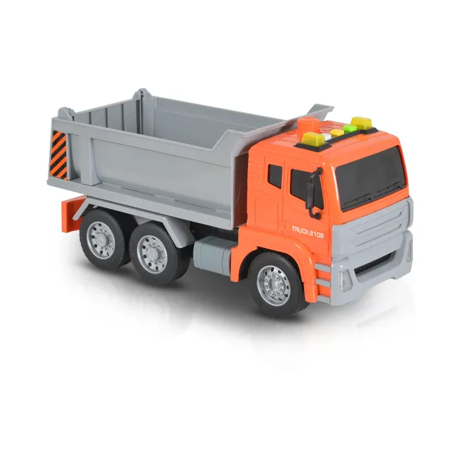 Camion basculanta 1:12 cu sunet si lumini, Moni, Portocaliu