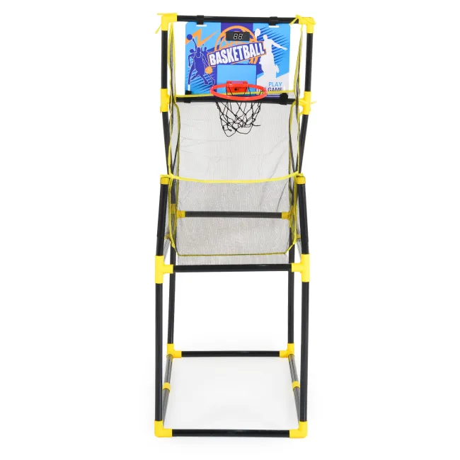 Cos de baschet cu tabel electronic de marcat si minge