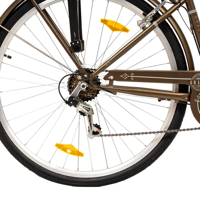 Bicicleta Oras Devron Grazia 6s Retro - 28 Inch, M, Maro
