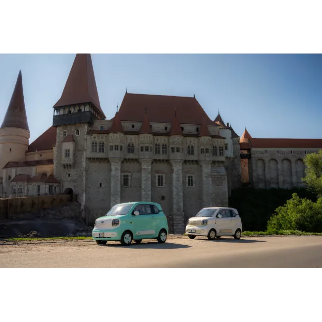 Masina electrica Aigo M1 urbana - autonomie 180 km, 4 locuri, permis B1, Verde