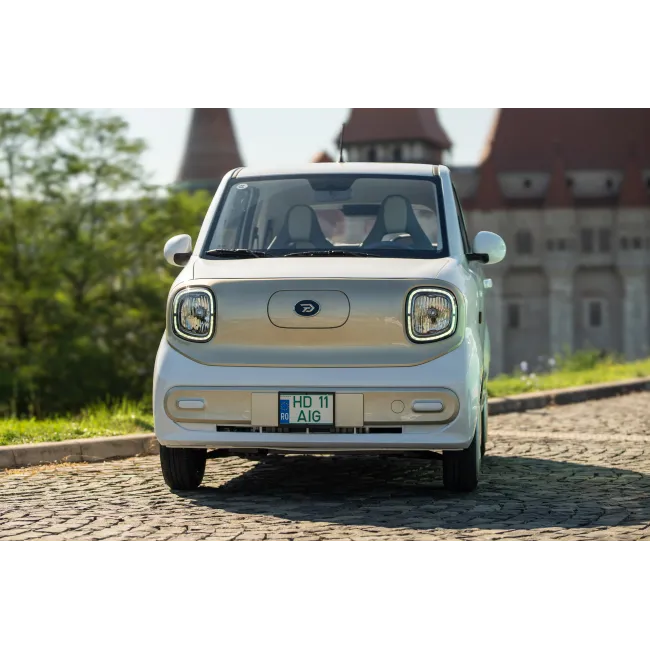 Masina electrica Aigo M1 urbana - autonomie 180 km, 4 locuri, permis B1, Alb Iasomie