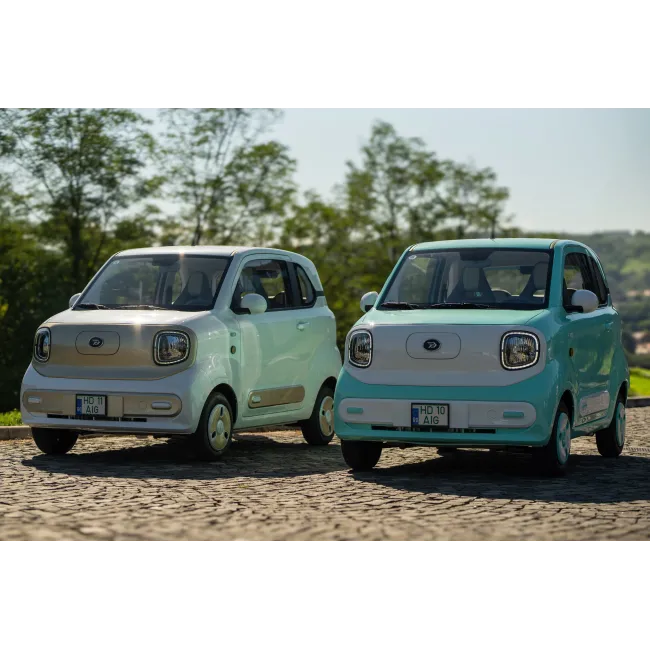 Masina electrica Aigo M1 urbana - autonomie 180 km, 4 locuri, permis B1, Alb Iasomie