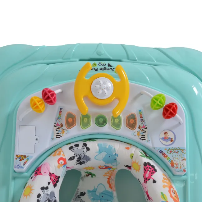 Premergator bebelusi Jungle Fun 2 in 1, Cangaroo, Turcoaz