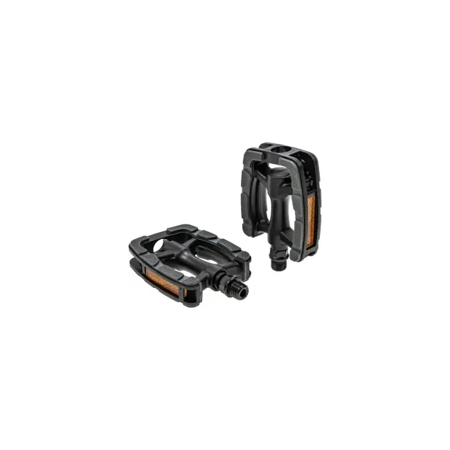 Pedale Marwi SP-822 PP, set, stanga-dreapta, reflectorizante, negru