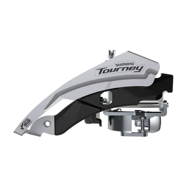 Schimbator fata 3x6/7/8 Shimano Tourney AFDTY600LML6, 42T, Top swing, argintiu
