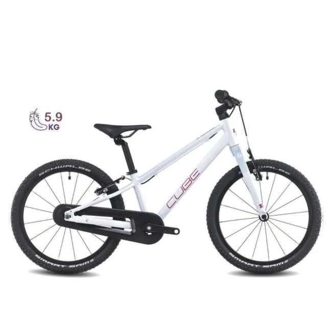 BICICLETA COPII CUBE NUMOVE 180 Alb/Roz 18 inch