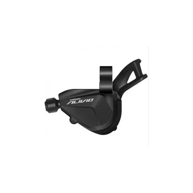 Maneta schimbator stanga Shimano Alivio SL-M3100-2L, 2 viteze, Rapidfire Plus, cablu 1800 mm, cu indicator optic