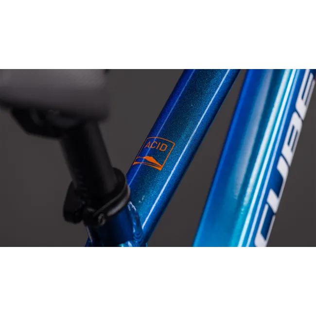Bicicleta Copii Cube Acid 160 Actionteam 2026 - 16 inch, Albastru-Portocaliu