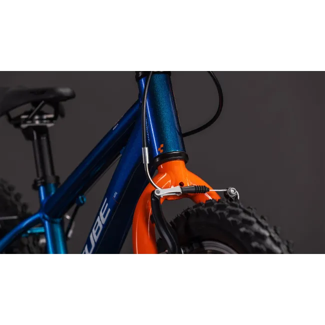 Bicicleta Copii Cube Acid 160 Actionteam 2026 - 16 inch, Albastru-Portocaliu