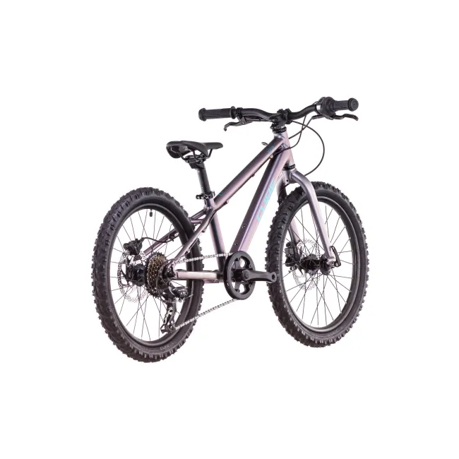 Bicicleta Copii Cube Acid 200 Disc Galactic Cyan 2026 - 20 inch, Violet-Albastru