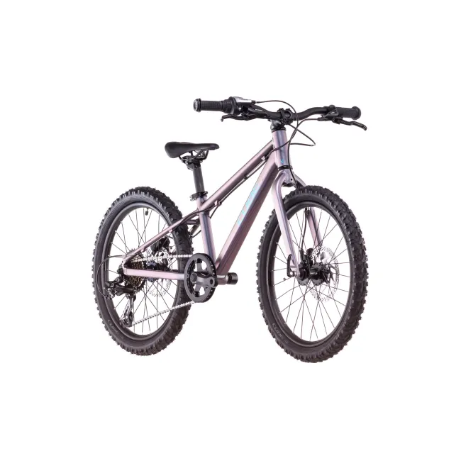 Bicicleta Copii Cube Acid 200 Disc Galactic Cyan 2026 - 20 inch, Violet-Albastru