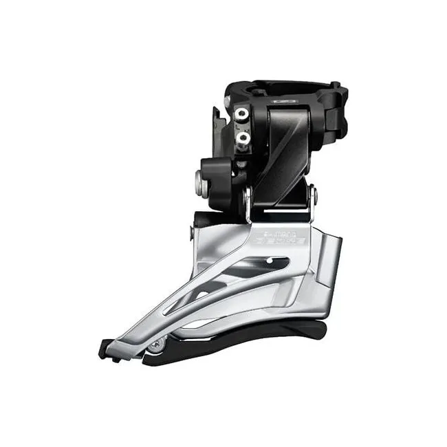 Schimbator fata 2x10 viteze Shimano Deore FD M6025 H, prindere inalta, bascula inferioara, tractiune dubla, colier 34,9 mm, 34–38T