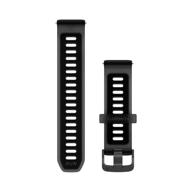 Garmin Curele cu eliberare rapidă (Quick Release 20 mm) | Negru translucid/negru cu carcasă slate