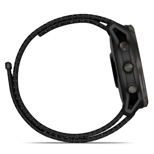 Garmin Enduro 3 - ceas ultra multisport cu GPS - ramă gri din titanium DLC si curea textilă neagră
