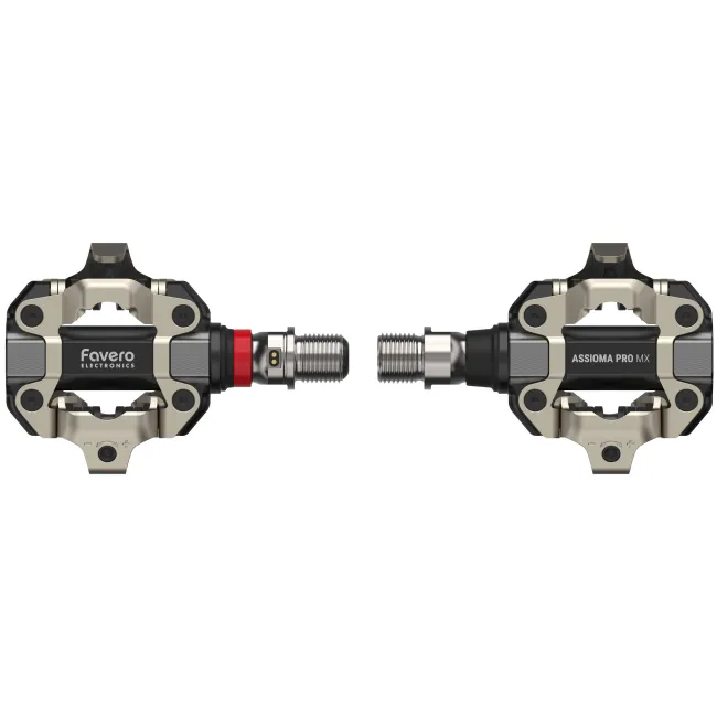 Favero Assioma PRO MX-1 - pedale cu power meter integrat pentru MTB single-sided