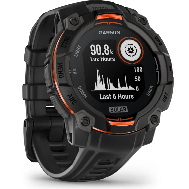Garmin INSTINCT 3 - 45 mm Solar negru - smartwatch robust cu GPS