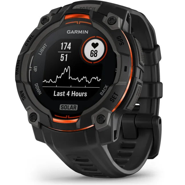 Garmin INSTINCT 3 - 45 mm Solar negru - smartwatch robust cu GPS