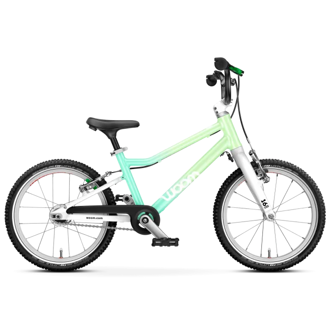 Bicicleta copii Woom 3 Automagic Go cu roti 16" - Spermint Crush