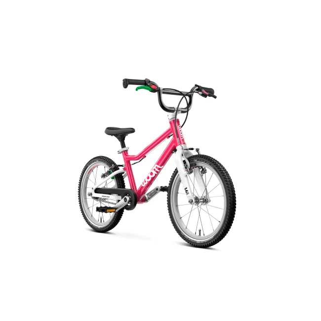 Bicicleta copii Woom 3 Automagic Go cu roti 16" roz Hot Pink