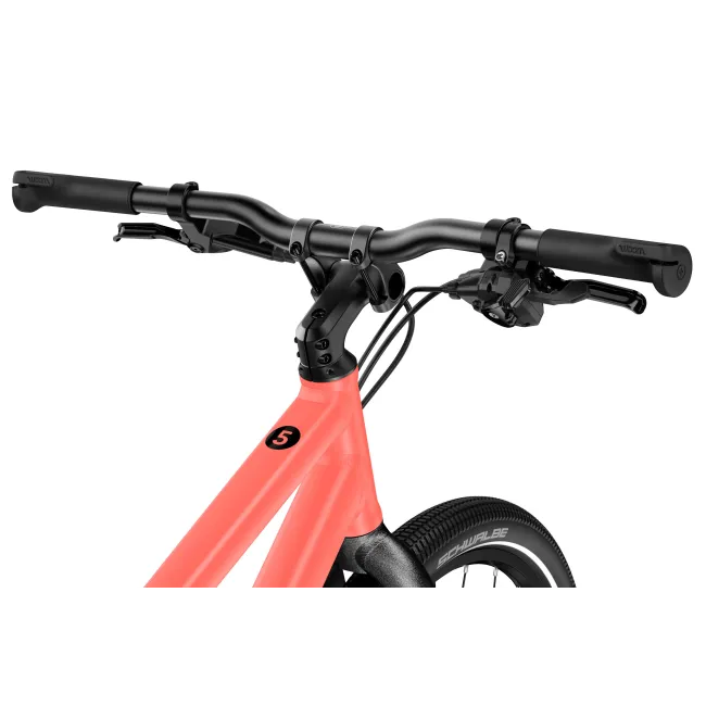 Bicicleta copii Woom 5 Explore cu roti 24" portocaliu Neon Coral