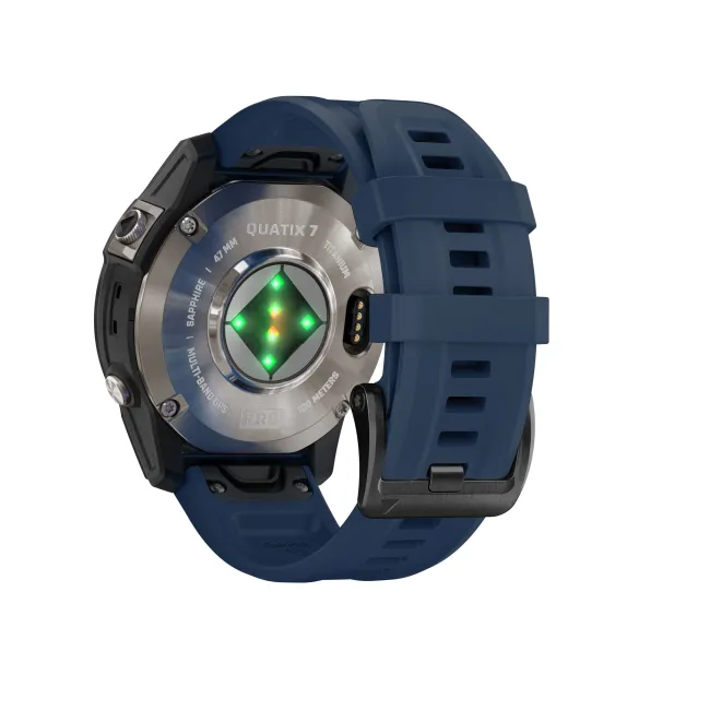 Garmin - quatix 7 Pro Sapphire AMOLED Titanium - ceas inteligent premium cu GPS cu functii avansate pentru sport si navigatie