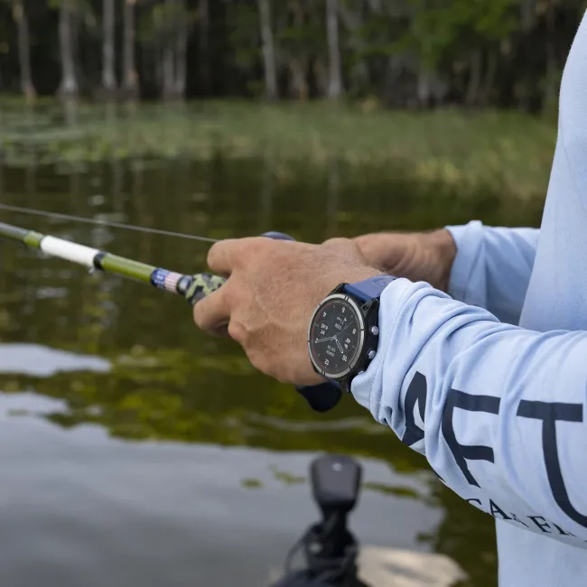 Garmin - quatix 7 Pro Sapphire AMOLED Titanium - ceas inteligent premium cu GPS cu functii avansate pentru sport si navigatie
