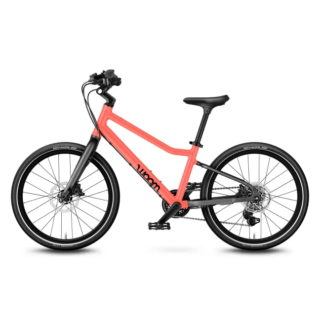 Bicicleta copii Woom 4 Explore cu roti 20" portocaliu Neon Coral