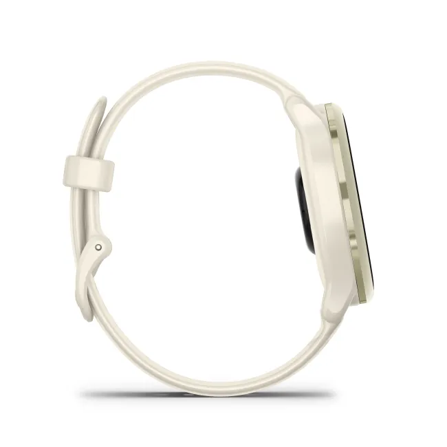 Garmin - vivoactive 6 smartwatch cu GPS și AMOLED - ramă lunar gold - carcasă lunar şi bratara din silicon Bone