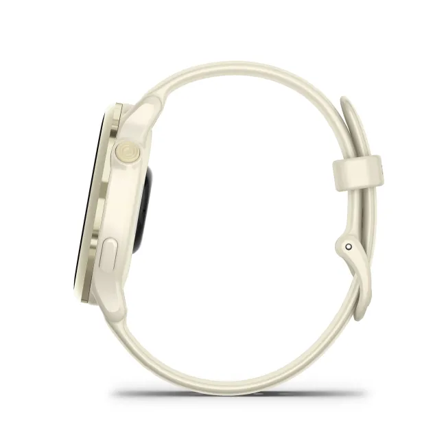 Garmin - vivoactive 6 smartwatch cu GPS și AMOLED - ramă lunar gold - carcasă lunar şi bratara din silicon Bone