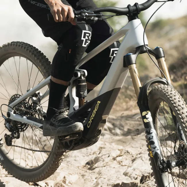 Orbea WILD M20 Halo Silver-Tanzanite Carbon View - bicicletă electrică eMTB Enduro