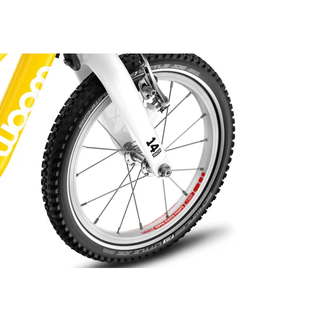 Bicicleta copii Woom 2 Go cu roti 14"  galben Vibrant Yellow