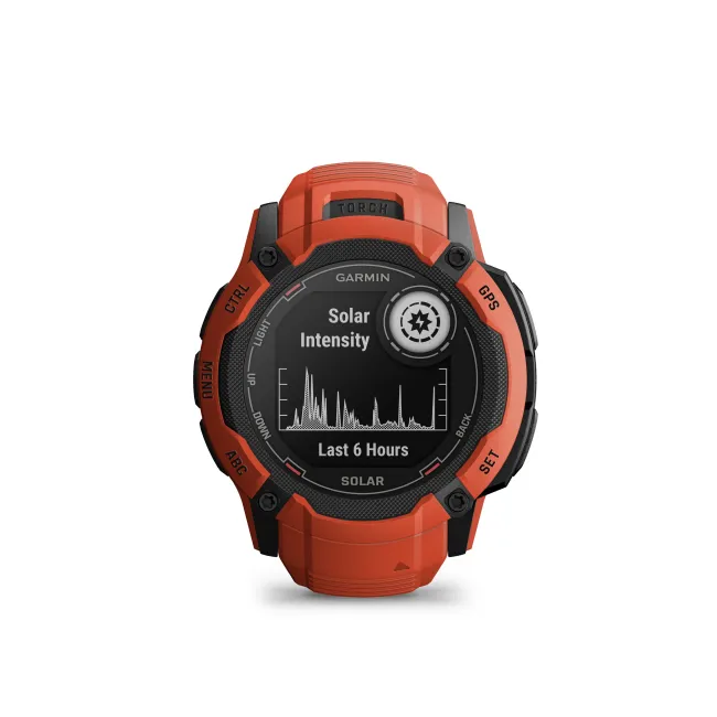 Garmin Instinct 2X Solar - smartwatch robust cu GPS - Rosu
