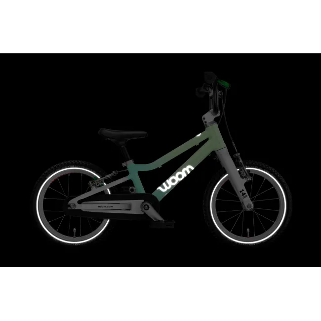 Bicicleta copii Woom 2 Go cu roti 14"  pastel Spermint crush