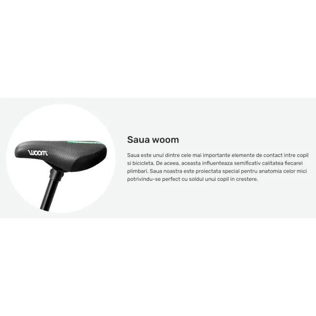 Woom - bicicleta copii 16" Woom 3 AUTOMAGIC, varsta recomandata 4-6 ani (105-120cm) - 6 kg - rosu intens alb