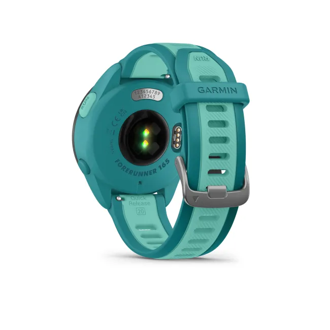 Garmin - Forerunner 165 Music ceas multisport cu GPS AMOLED - albastru turcoaz aqua