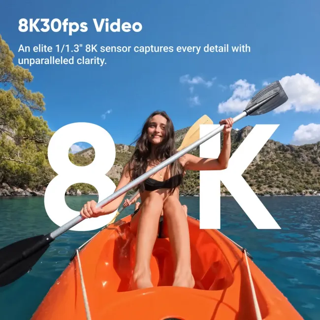 Insta360 Ace Pro 2 – Cameră de acțiune profesională 8K cu senzor 1/1.3″ şi lentilă Leica