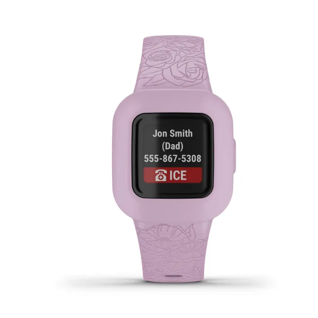 Garmin - Vivofit Jr. 3 - Lilac Floral - ceas copii