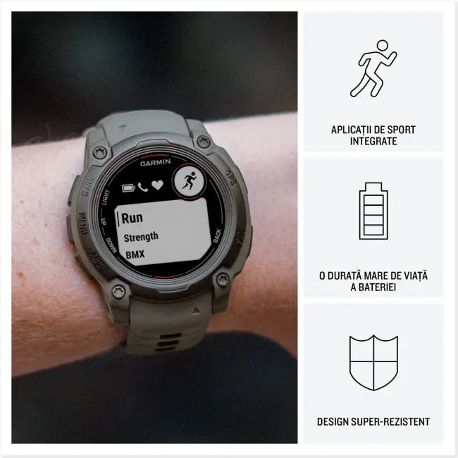 Garmin INSTINCT E - 45 mm galben Lime - smartwatch robust cu GPS