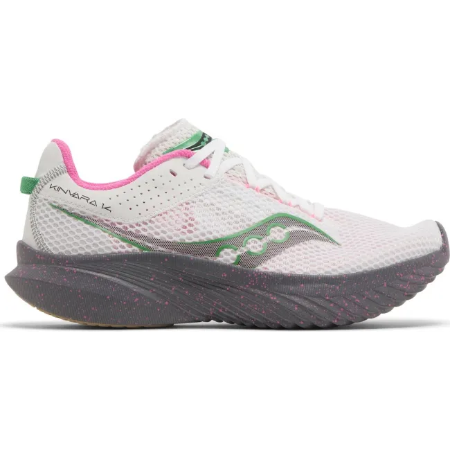 Saucony - pantofi alergare pentru femei - Kinvara 14 - white | gravel